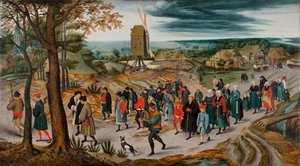 The Marriage Procession by Pieter Brueghel the Younger